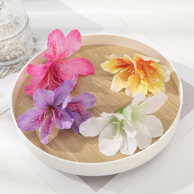 AWAYTR Canna Flowers Hairpin Artificial Floral Hair Clips Valentine Headwear Girl Hair Accessories Mother's Day Gift