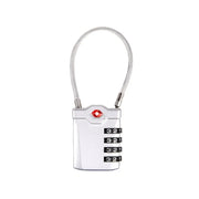 Anti-Theft Cable Luggage Lock Small Padlock Customs Code Lock Padlock with Steel Cable TSA Customs Lock Smart Combination Lock