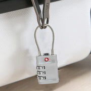 Zinc Alloy Padlock Luggage Suitcase Customs Code Lock Smart Combination Lock Padlock with Steel Cable TSA Customs Lock