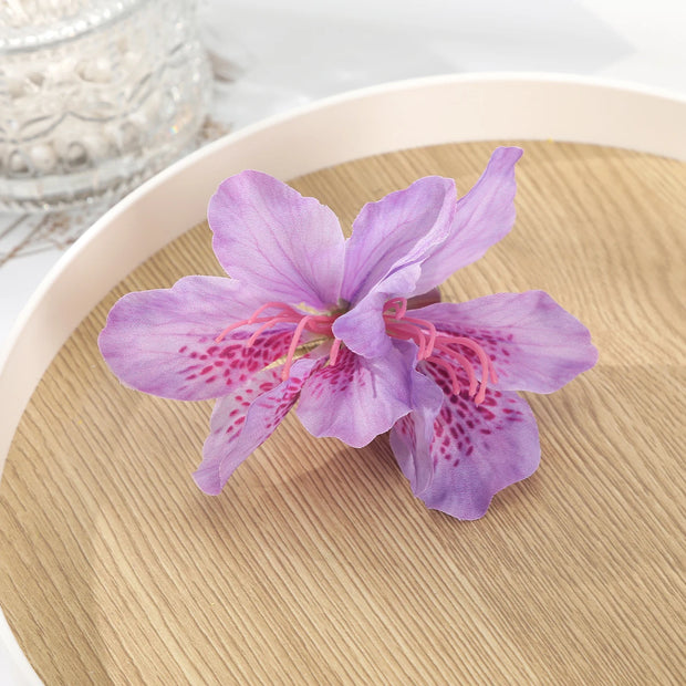 AWAYTR Canna Flowers Hairpin Artificial Floral Hair Clips Valentine Headwear Girl Hair Accessories Mother's Day Gift