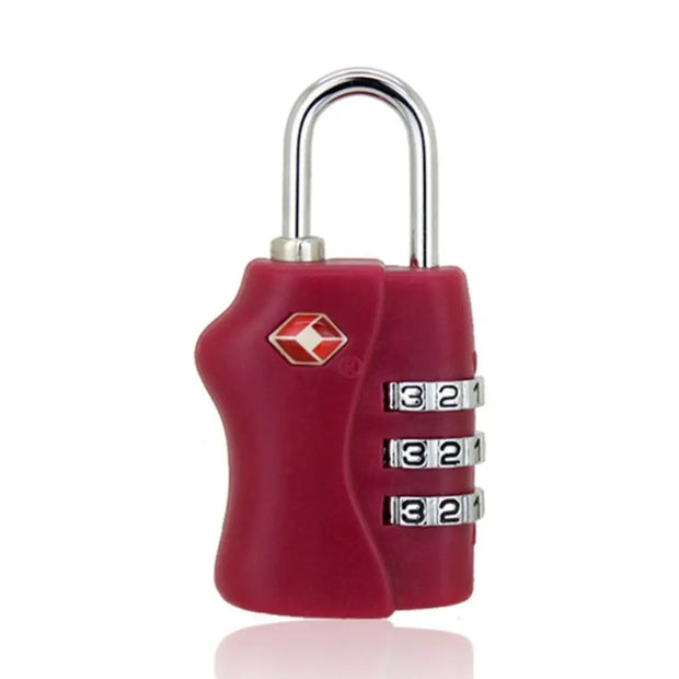 Anti-Theft Cable Luggage Lock Small Padlock Customs Code Lock Padlock with Steel Cable TSA Customs Lock Smart Combination Lock