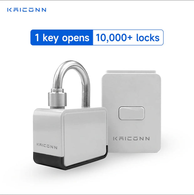 Kaiconn NFC Battery Free Smart Padlock with App digital NFC Padlock App Remote AuthorizSmart Padlock for Transportation Services