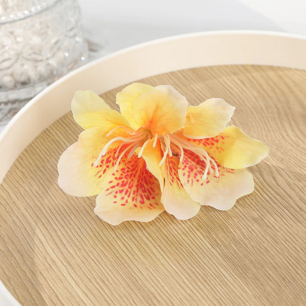 AWAYTR Canna Flowers Hairpin Artificial Floral Hair Clips Valentine Headwear Girl Hair Accessories Mother's Day Gift