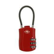 Anti-Theft Cable Luggage Lock Small Padlock Customs Code Lock Padlock with Steel Cable TSA Customs Lock Smart Combination Lock