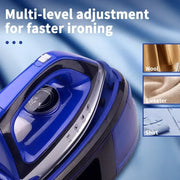 Portable 360-Degree Freestyle Dry/Steam Iron, Non-Stick Soleplate, Anti-Calc and Anti-Drip, Power Base and Carrying/Storage Case