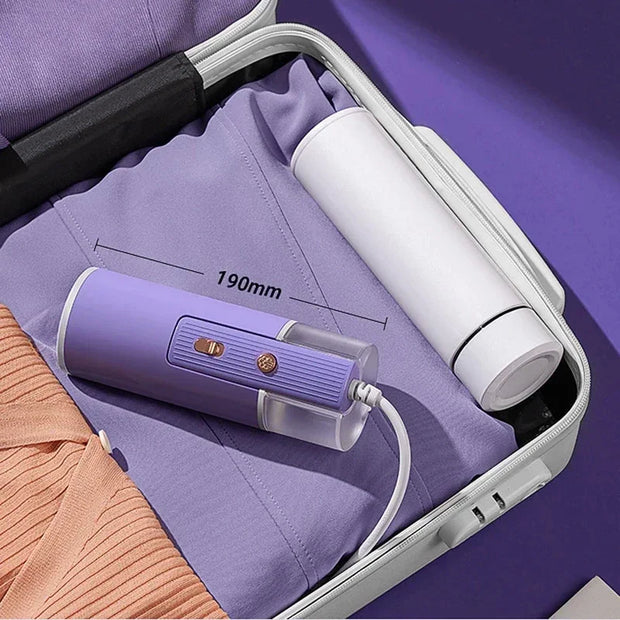 2024 New Handheld Steam Iron Foldable Garment Steamer Hanging Ironing Home Travel Clothes Ironing Machine with Hair Ball Brush