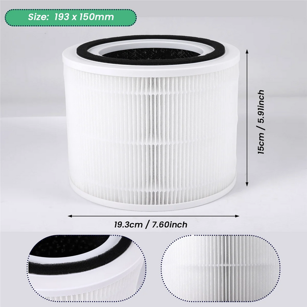 Core 300 Air Filters True HEPA Filter Replacement for LEVOIT Core 300 Air Purifiers Core 300-RF 1 PackN02R