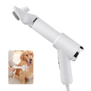 ABHI Portable Home Cats Dogs Pet Hair Brush & Dryer Blower for Furry Grooming, Adjustable 3 Temperatures, Rotate Detachable Comb