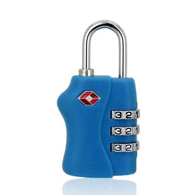 Anti-Theft Cable Luggage Lock Small Padlock Customs Code Lock Padlock with Steel Cable TSA Customs Lock Smart Combination Lock