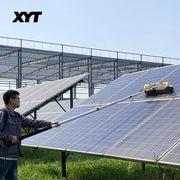 XYT Solar Panel Cleaning Rotating Brush Kit Equipment Machine Cleaner Robot With Water Fed Telescopic Pole