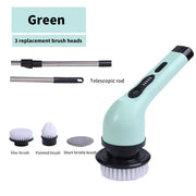 Multifunctional Electric Cleaning Brush 9-in-1 Bathroom Window Kitchen Toilet Automotive Household Rotating Cleaning Machine