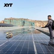 XYT Solar Panel Cleaning Rotating Brush Kit Equipment Machine Cleaner Robot With Water Fed Telescopic Pole