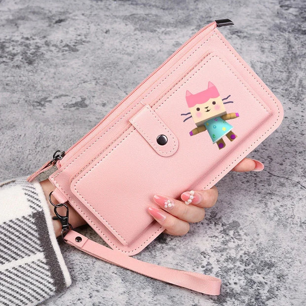 Gabby Dollhouse Wallet Women Cute Purse Hot Cartoon Anime Characters Graphic Print Fashion Purses Valentine’s Day Birthday Gifts