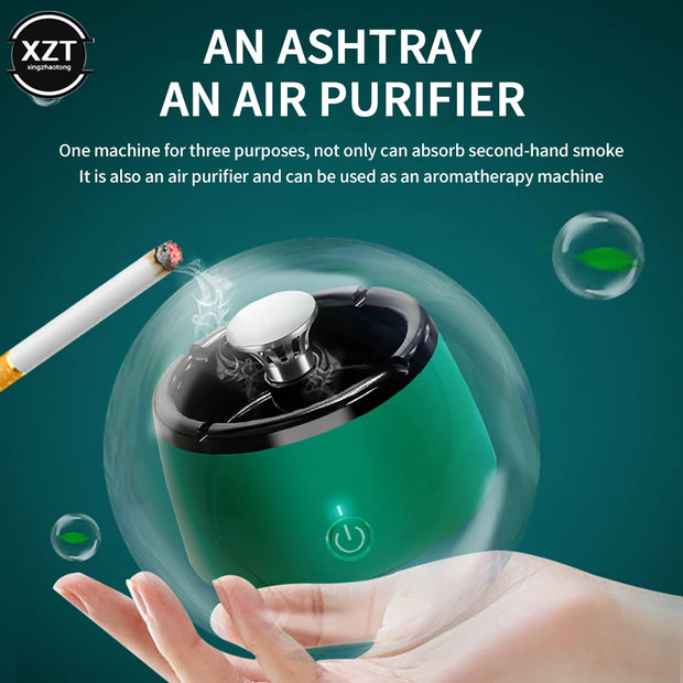 Multi-functional Intelligent Ashtray Air Purifier Portable Ashtray USB Charging 2000mAh Household Second-hand Smoke Air Purifier