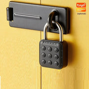 EGFirtor Tuya Smart Home Biometric Digital Padlock IP67 Waterproof Smart Door Lock Cabinet Lock Gym Wardrobe Door Password Lock