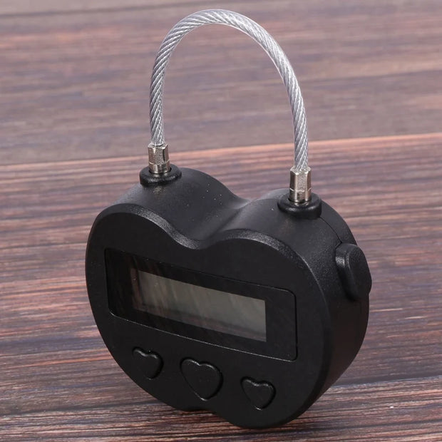 20X Smart Time Lock LCD Display Time Lock Multifunction Travel Electronic Timer, Waterproof USB Temporary Timer Padlock