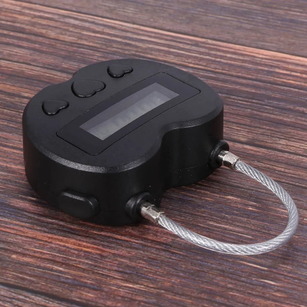 20X Smart Time Lock LCD Display Time Lock Multifunction Travel Electronic Timer, Waterproof USB Temporary Timer Padlock