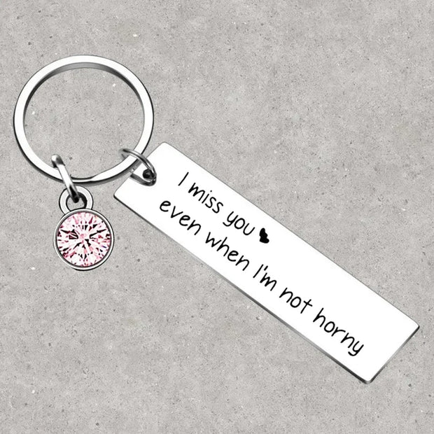 Hot Funny boyfriend girlfriend gift Keychain valentines day gifts Key Rings Engagement birthday Anniversary