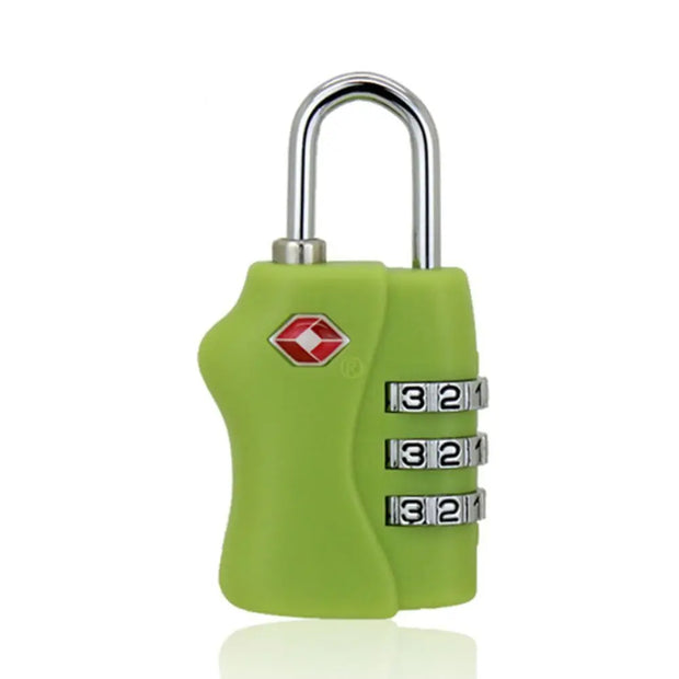 Anti-Theft Cable Luggage Lock Small Padlock Customs Code Lock Padlock with Steel Cable TSA Customs Lock Smart Combination Lock