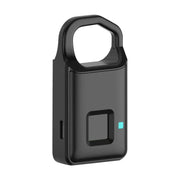 B-M Anytek P4 Fingerprint Lock USB Rechargeable Smart Keyless Anti-Theft Padlock Suitcase Door Lock Burglar Alarm