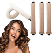 3 Hooks Heat-free Hair Curler Large Tool Rubber Hair Curler