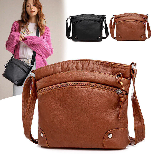 Ladies Handbag Totes Bag Women Cross Body Medium Shoulder Bag Soft PU Leather