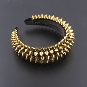 Fashion Sponge Rivet Baroque Headband