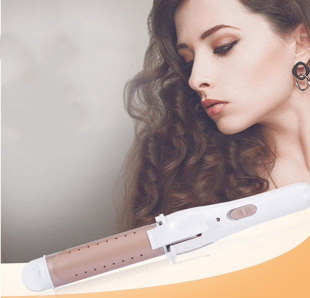 Two Purpose Hair Straightener With Automatic Large Curling Straightener