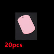 Stainless Steel Hang Tag Colored String Spray Paint Pet Dog Brand Dog Tag Color DIY Accessories