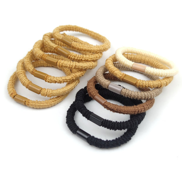 Simple High Elastic Hair Band For Women Hair Tieshair Bands Smaller Leather Sheath Hair Accessories