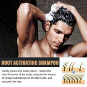 Root Activator Shampoo, Natural Hair Regrowth Shampoos, Unisex Hair Thickening Shampoo For Men & Women For Darker & Thicker Hair