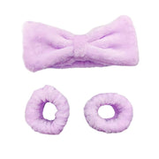 Hairband Bracelet Three-piece Purple Set