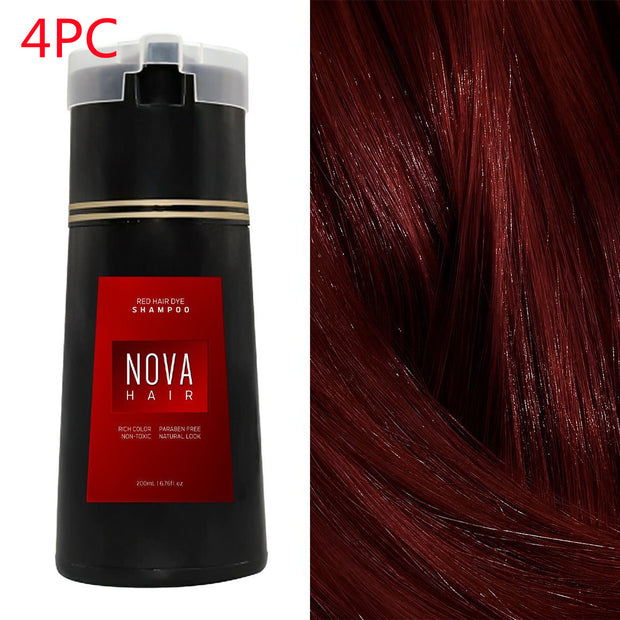 Hair Dyeing Hair Care Shampoo 3-in-1 Natural Fast White Hair Dyed Black Hair Dye Lasting Convenience Men Women Hair Care