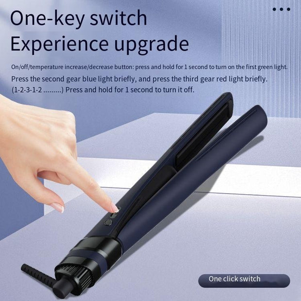 New Hair Curler And Straightener Dual-use Electric Heating Hair Straightener