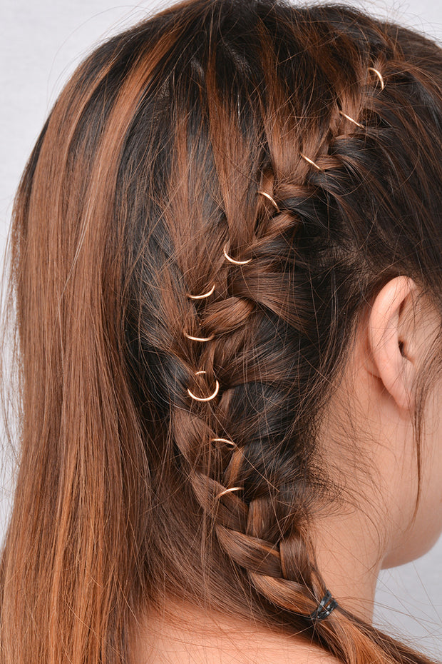 DIY hair braid DIY circle hair clip