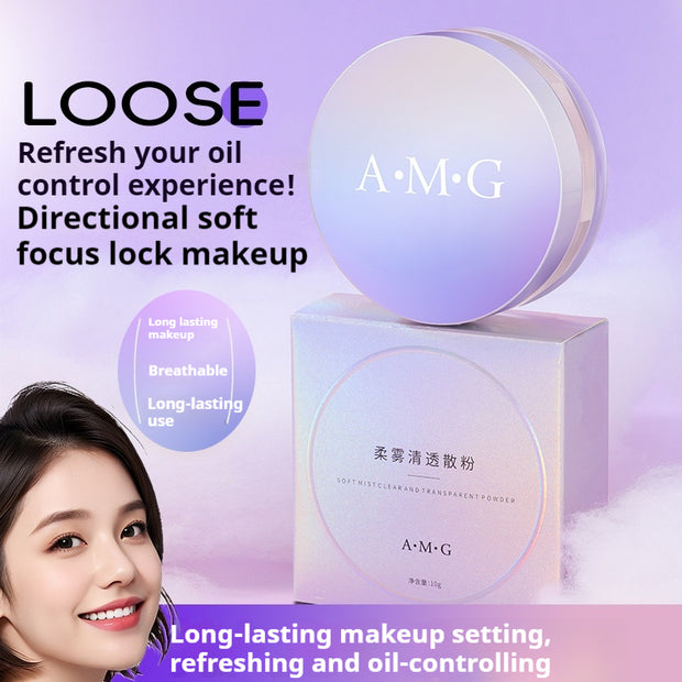 Oil Control Face Powder Makeup Waterproof Sweat-proof Long Lasting Smear-proof