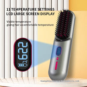 Straight Comb Anion Hair Straightener Dual-use Electric Hair Curler Inner Buckle Lazy Hair Curler