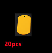 Stainless Steel Hang Tag Colored String Spray Paint Pet Dog Brand Dog Tag Color DIY Accessories