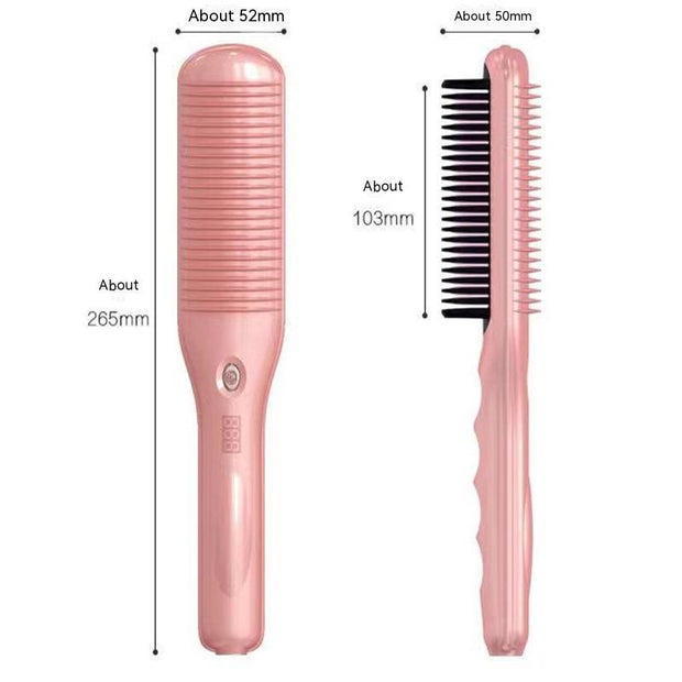 Hair Curler And Straightener Dual-use Straight Comb Electric Hair Straightener